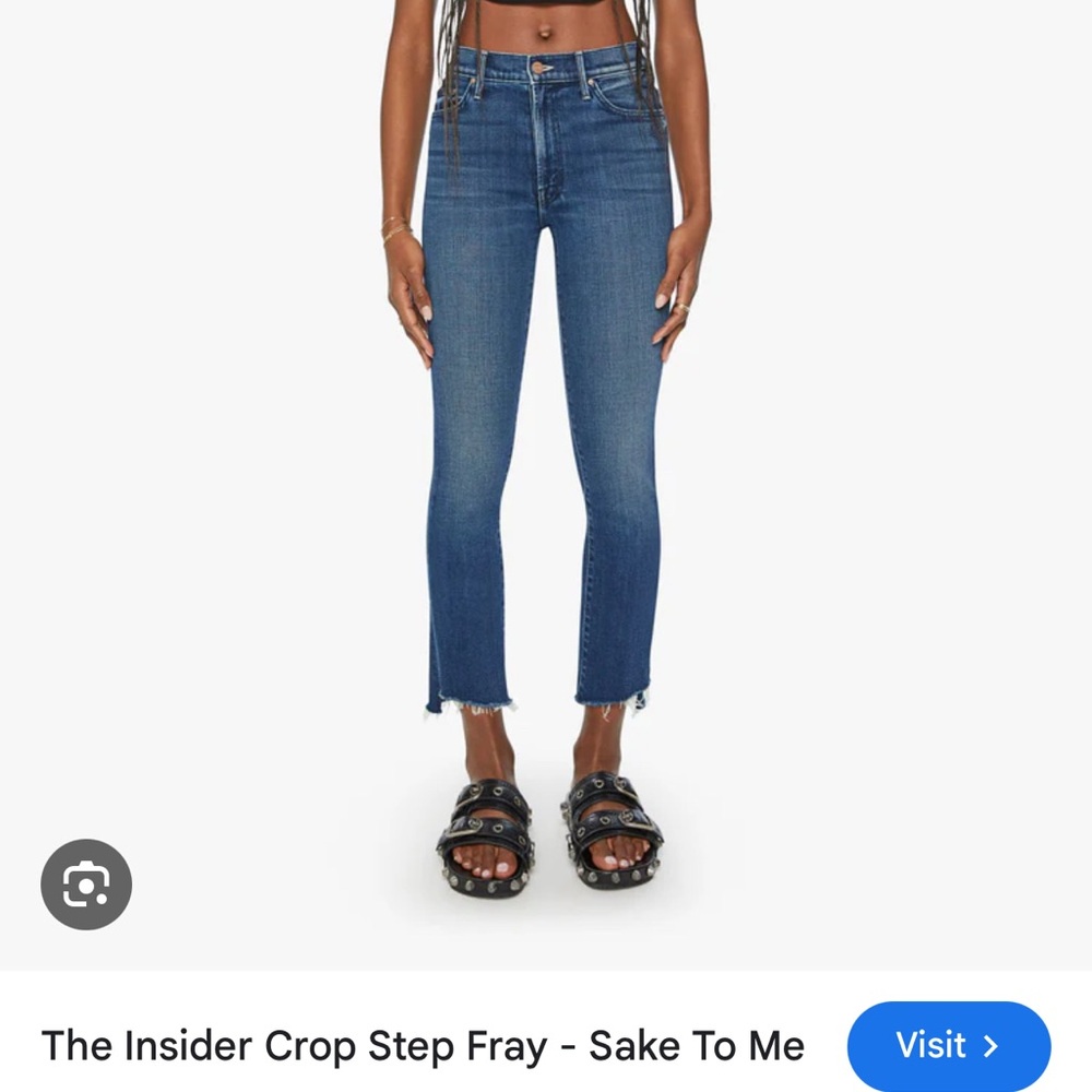 MOTHER The Insider Crop Step Fray - Sake To Me Size 31